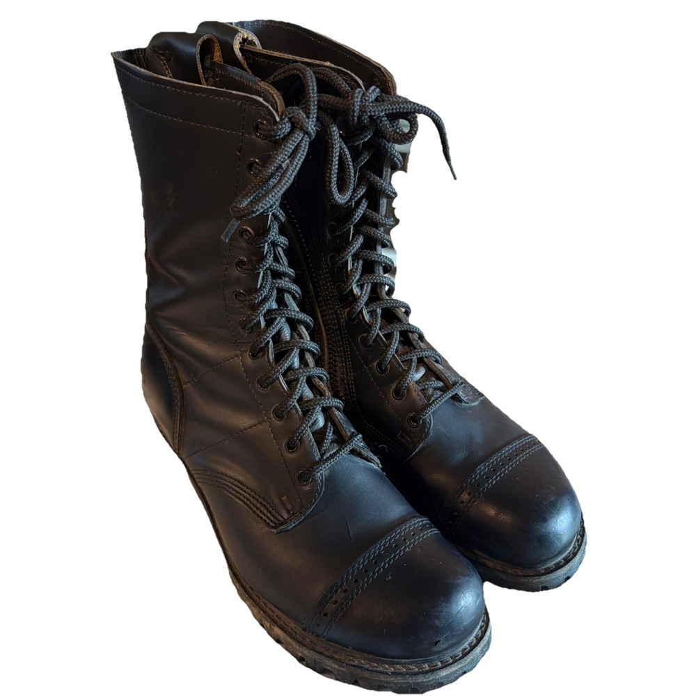Corcoran Side Zip Jump Boots 985 11.5 M Leather Cap Toe Paratrooper Military